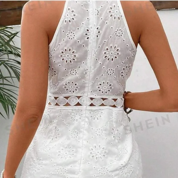 New Crochet white Romper - Picture 4 of 13